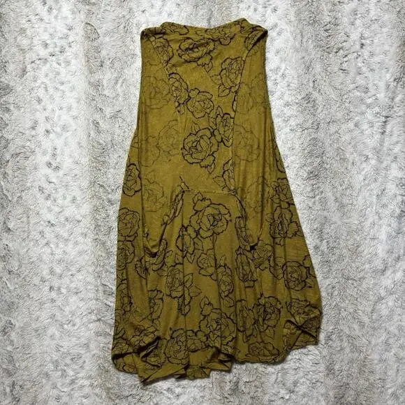 Sun & Shadow High Neck Flowy Floral Tank Top Boho Women's XL - Picture 6 of 8